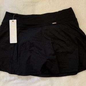 Solid Soft Band Rock Swim Skirt